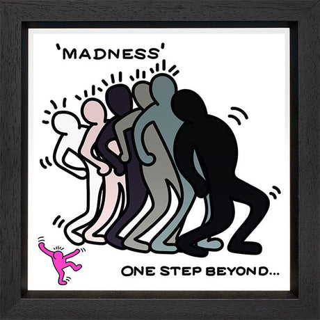 one step beyond prin framed in black by artist tboy
