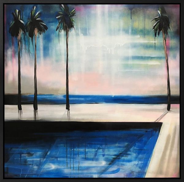 plam glow original framed by artist joss clapson
