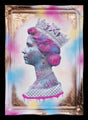 pearls framed print by artist ghost