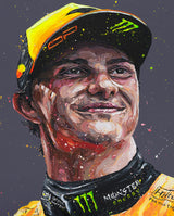 piastri portait mounted print by artist paul oz