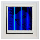 presley print framed in white by artist courty