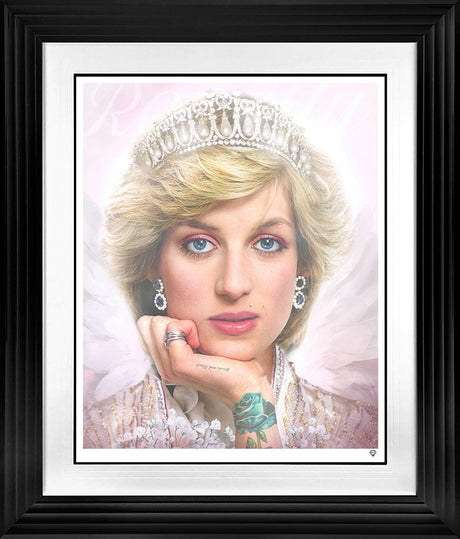 public life and love print framed in black by artist jj adams