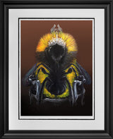 queen bee framed print by artist angus gardner