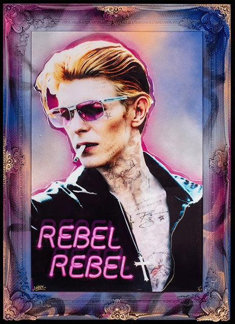 rebel rebel framed print by artist ghost
