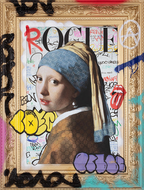 rogue mini framed print by artist ghost