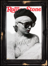 rolling stone debbie framed print by artist ghost