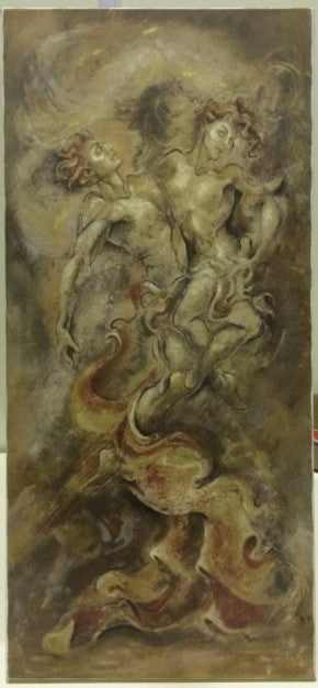 romeo and juliet canvas print by artist joy kirton smith