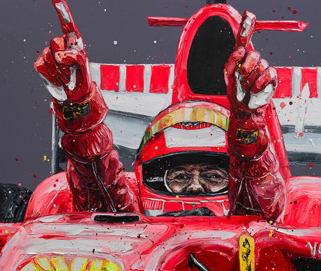 schumacher belgium 06 mounted print by artist paul oz