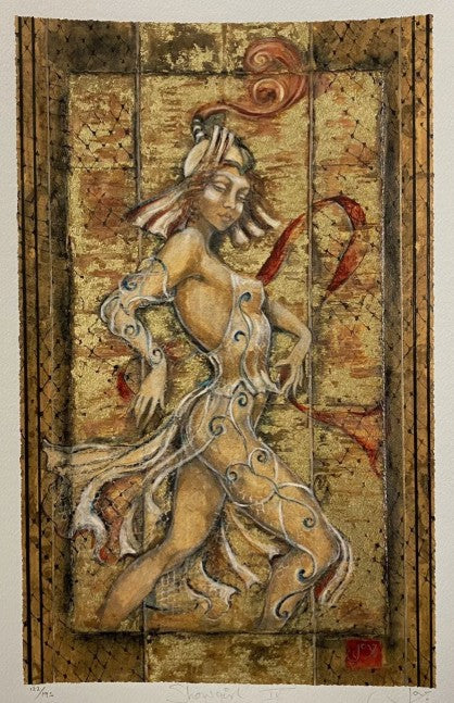 show girl iv print by artist joy kirton smith