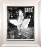 some like it hot black and white print framed in white by artist jj adams