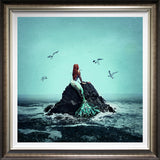staying above water deluxe framed print by artist michelle mackie