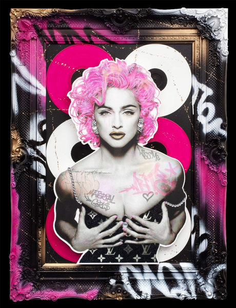 strke a pose framed print by artist ghost