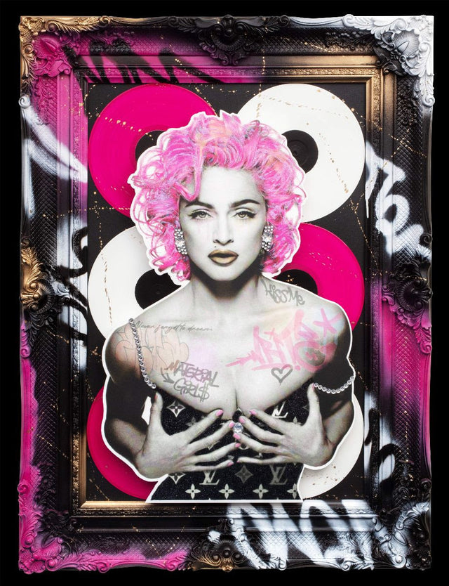 strke a pose framed print by artist ghost