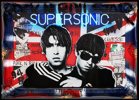 supersonic framed print by artist ghost