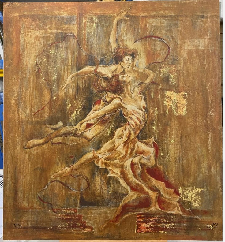 taming of the shrew print on board by artist joy kirton smith