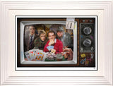 thats not the hand that i dealt you framed in white by artist jj adams