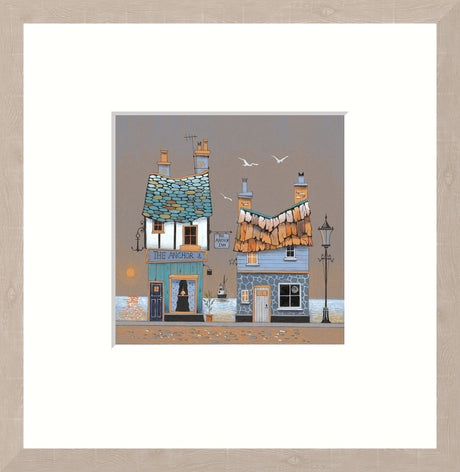 the anchor inn framed print by artist gary walton