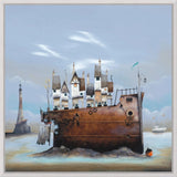 the ark canvas framed print by artist gary walton