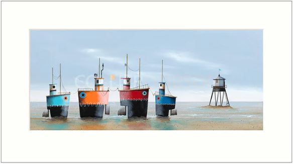 the fab four print by artist gary walton