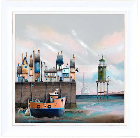 the gaslamp framed print by artist gary walton