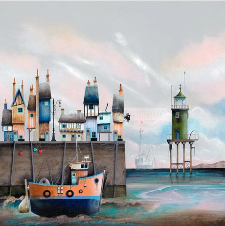 the gas lamp print by artist gary walton