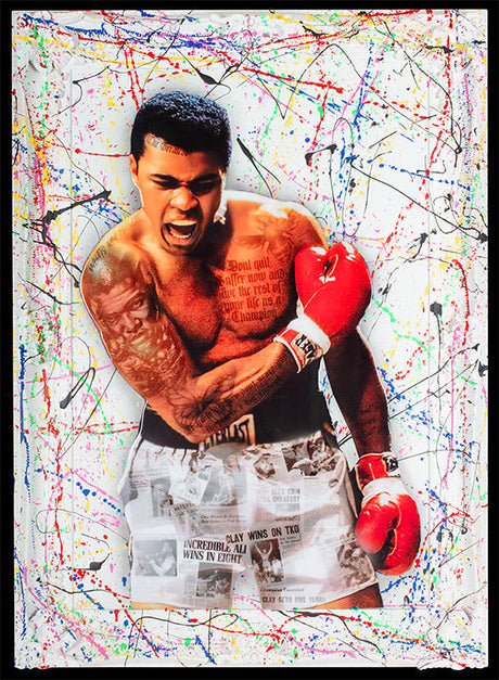 the greatest white framed print by artist ghost