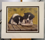 the last biscuit mounted print by artist john silver