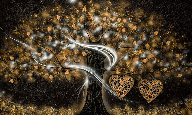 the power of love gold large unframed print by kealey farmer