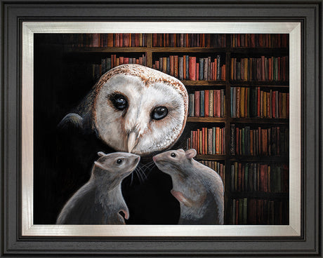 the silent assasin deluxe framed print by artist angus gardner