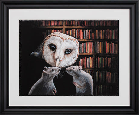 the silent assasin framed print by artist angus gardner