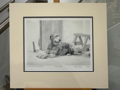 the spinney woodsman mounted print by artist mike sibley