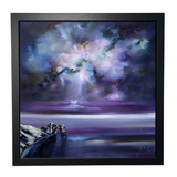 the whisper of your name print framed in black by artist julie ann scott