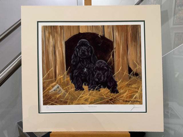 their first home mounted print by artist john trickett