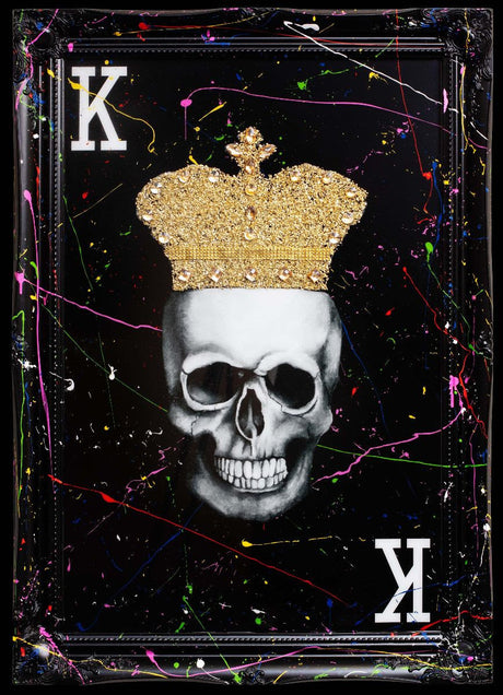 till death do us part king framed print by artist ghost
