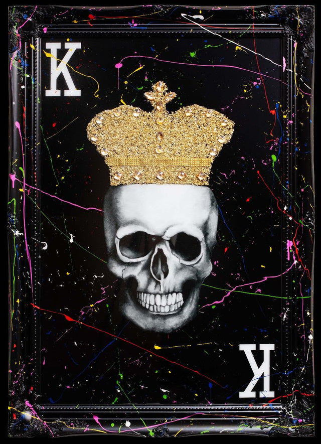 till death do us part king framed print by artist ghost