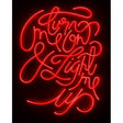 turn me on light me up framed print by artist courty