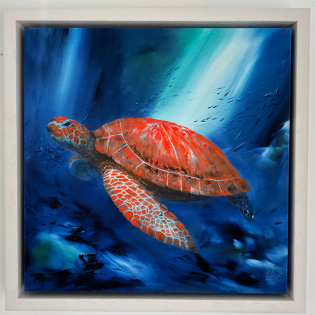 uder a ray of hope framed print by artist julie ann scott