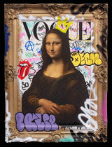 vandalised framed pirint by artist ghost