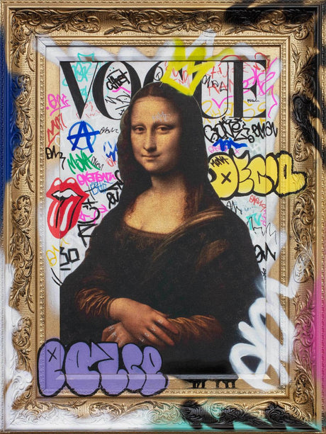 vandalised mini framed print by artist ghost