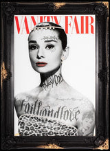 vanity fair hepburn framed print by artist ghost