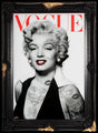 vogue monroe framed print by artist ghost