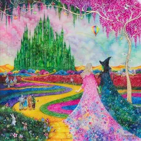 wicked unframed hand embellished print by artist kerry darlington