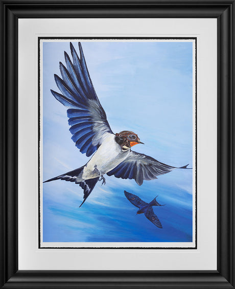 wing commander framed print by artist angus gardner