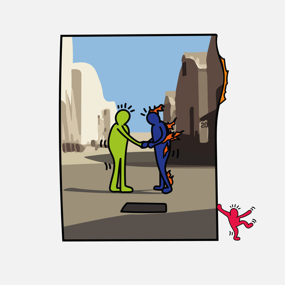 wish you were here print bya rtist tboy