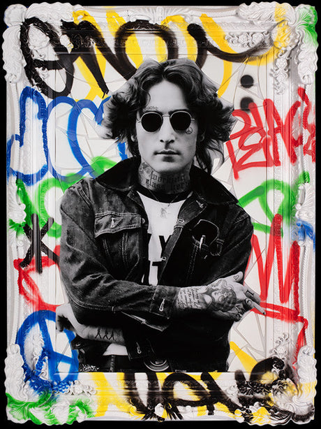 working class hero framed print by artist ghost